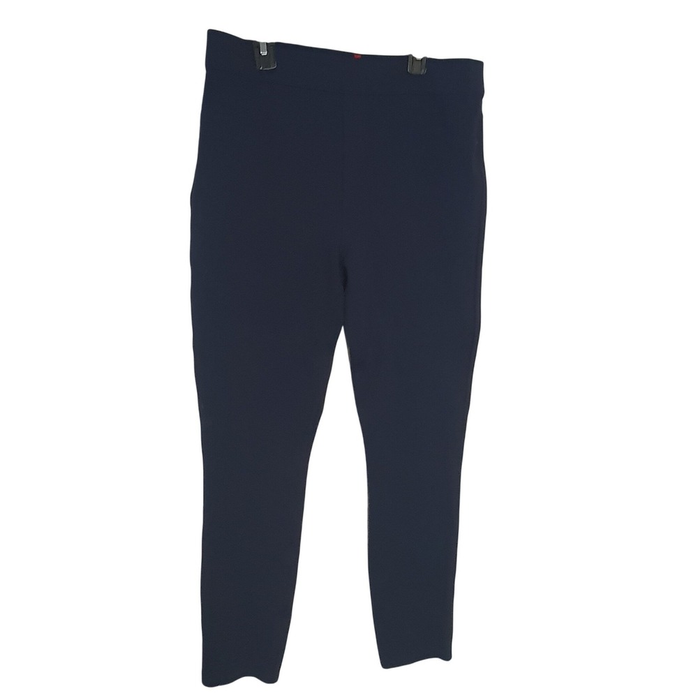 Spanx The Perfect Pant Slim Skinny Navy Blue Pull On Trousers 20214R Womens XL